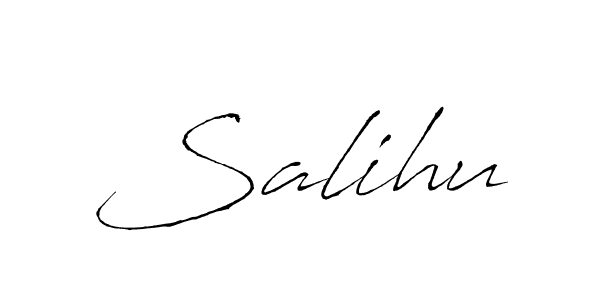 if you are searching for the best signature style for your name Salihu. so please give up your signature search. here we have designed multiple signature styles  using Antro_Vectra. Salihu signature style 6 images and pictures png