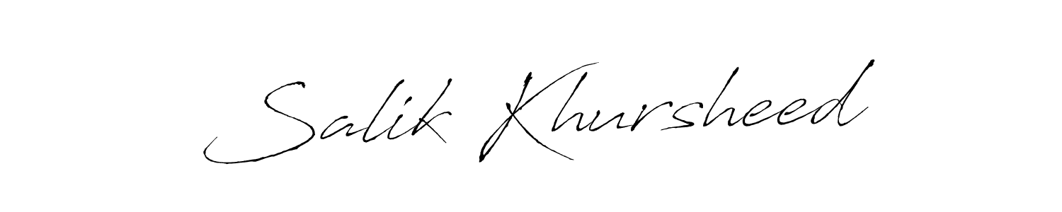 if you are searching for the best signature style for your name Salik Khursheed. so please give up your signature search. here we have designed multiple signature styles  using Antro_Vectra. Salik Khursheed signature style 6 images and pictures png
