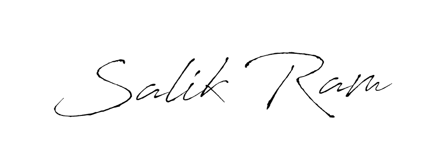 Design your own signature with our free online signature maker. With this signature software, you can create a handwritten (Antro_Vectra) signature for name Salik Ram. Salik Ram signature style 6 images and pictures png