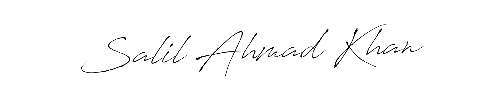 Also we have Salil Ahmad Khan name is the best signature style. Create professional handwritten signature collection using Antro_Vectra autograph style. Salil Ahmad Khan signature style 6 images and pictures png