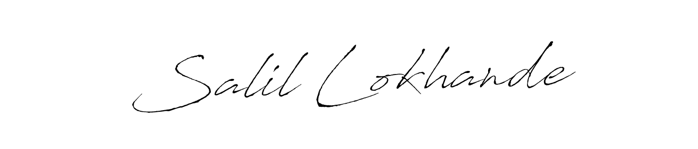 Salil Lokhande stylish signature style. Best Handwritten Sign (Antro_Vectra) for my name. Handwritten Signature Collection Ideas for my name Salil Lokhande. Salil Lokhande signature style 6 images and pictures png