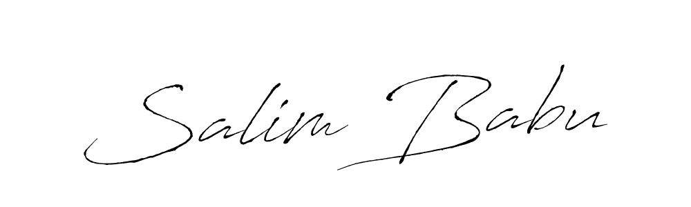 Create a beautiful signature design for name Salim Babu. With this signature (Antro_Vectra) fonts, you can make a handwritten signature for free. Salim Babu signature style 6 images and pictures png
