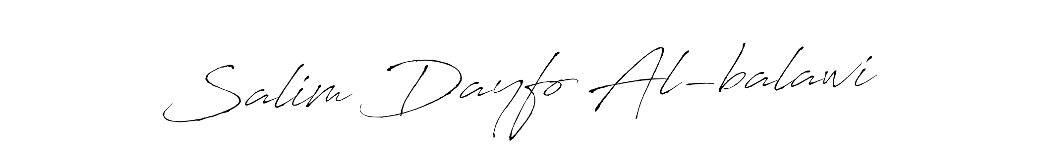 Design your own signature with our free online signature maker. With this signature software, you can create a handwritten (Antro_Vectra) signature for name Salim Dayfo Al-balawi. Salim Dayfo Al-balawi signature style 6 images and pictures png
