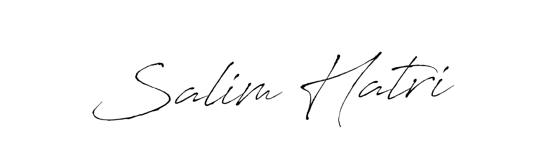 Design your own signature with our free online signature maker. With this signature software, you can create a handwritten (Antro_Vectra) signature for name Salim Hatri. Salim Hatri signature style 6 images and pictures png