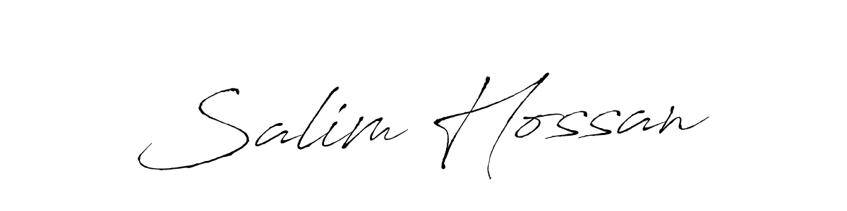 Make a beautiful signature design for name Salim Hossan. With this signature (Antro_Vectra) style, you can create a handwritten signature for free. Salim Hossan signature style 6 images and pictures png