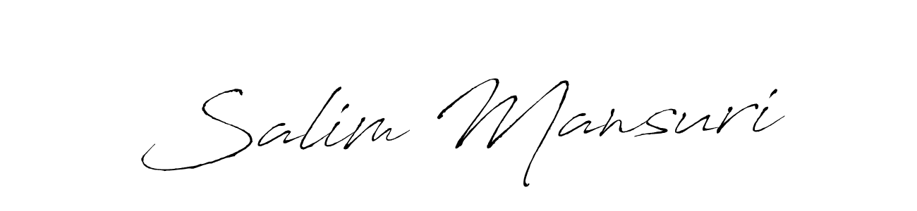 Also You can easily find your signature by using the search form. We will create Salim Mansuri name handwritten signature images for you free of cost using Antro_Vectra sign style. Salim Mansuri signature style 6 images and pictures png