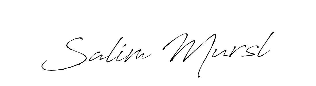 Use a signature maker to create a handwritten signature online. With this signature software, you can design (Antro_Vectra) your own signature for name Salim Mursl. Salim Mursl signature style 6 images and pictures png