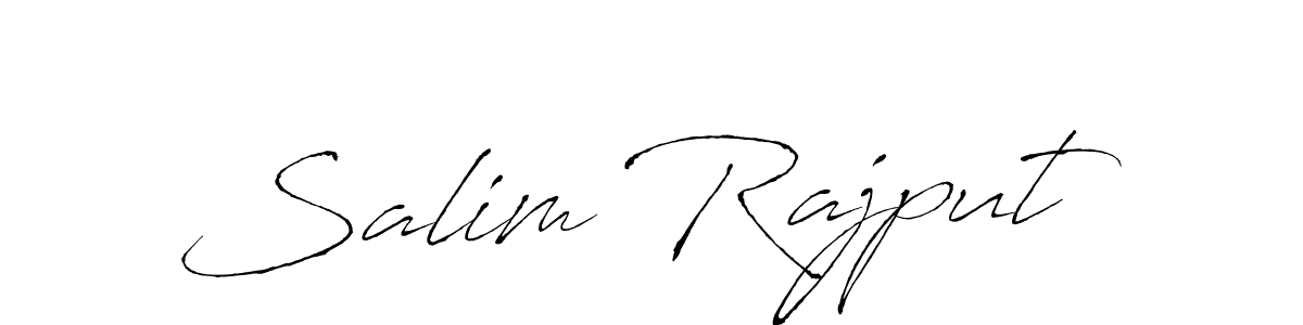 Make a beautiful signature design for name Salim Rajput. With this signature (Antro_Vectra) style, you can create a handwritten signature for free. Salim Rajput signature style 6 images and pictures png
