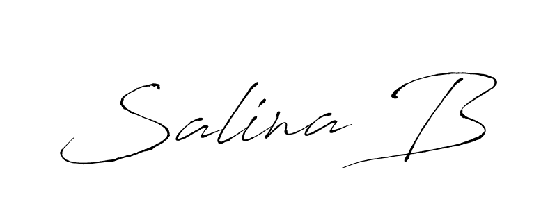 Make a beautiful signature design for name Salina B. With this signature (Antro_Vectra) style, you can create a handwritten signature for free. Salina B signature style 6 images and pictures png