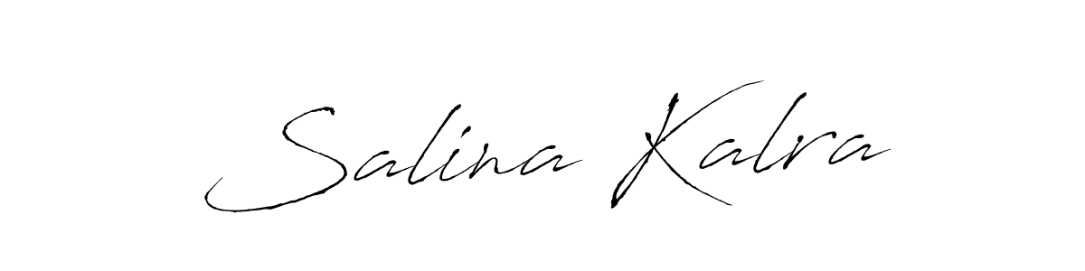Design your own signature with our free online signature maker. With this signature software, you can create a handwritten (Antro_Vectra) signature for name Salina Kalra. Salina Kalra signature style 6 images and pictures png