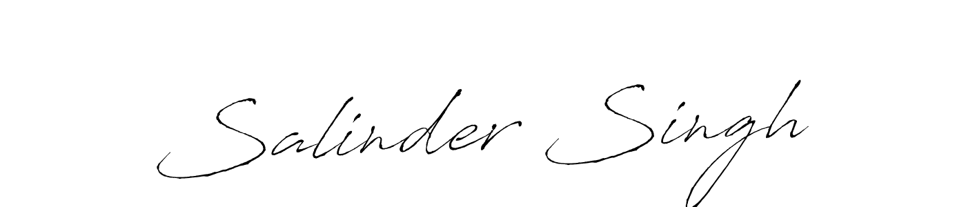 Salinder Singh stylish signature style. Best Handwritten Sign (Antro_Vectra) for my name. Handwritten Signature Collection Ideas for my name Salinder Singh. Salinder Singh signature style 6 images and pictures png