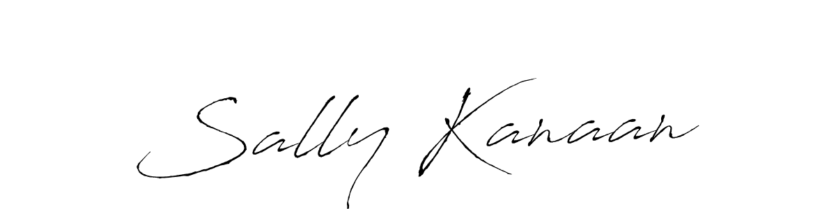 How to make Sally Kanaan name signature. Use Antro_Vectra style for creating short signs online. This is the latest handwritten sign. Sally Kanaan signature style 6 images and pictures png
