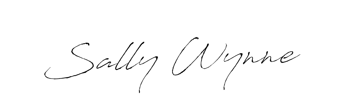 You should practise on your own different ways (Antro_Vectra) to write your name (Sally Wynne) in signature. don't let someone else do it for you. Sally Wynne signature style 6 images and pictures png