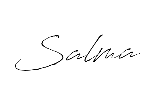 How to make Salma name signature. Use Antro_Vectra style for creating short signs online. This is the latest handwritten sign. Salma signature style 6 images and pictures png