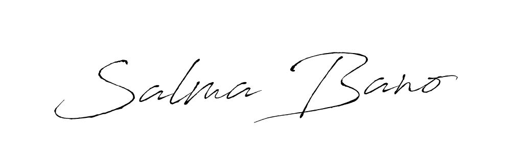 You should practise on your own different ways (Antro_Vectra) to write your name (Salma Bano) in signature. don't let someone else do it for you. Salma Bano signature style 6 images and pictures png