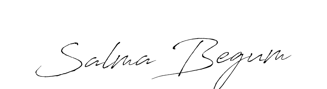 Make a beautiful signature design for name Salma Begum. With this signature (Antro_Vectra) style, you can create a handwritten signature for free. Salma Begum signature style 6 images and pictures png