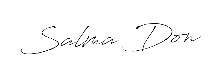 This is the best signature style for the Salma Don name. Also you like these signature font (Antro_Vectra). Mix name signature. Salma Don signature style 6 images and pictures png