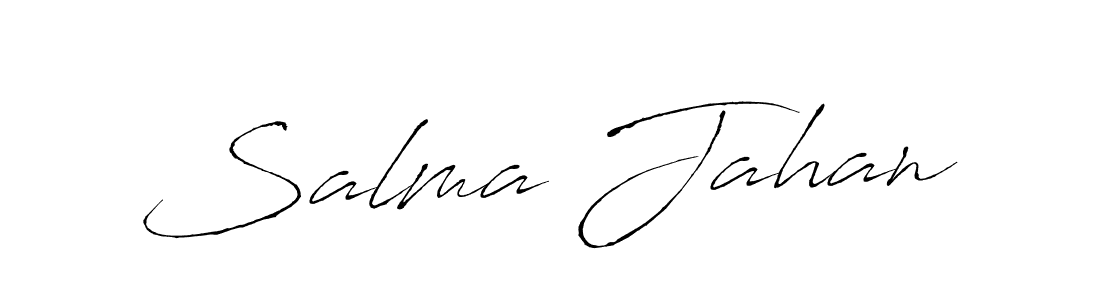 Once you've used our free online signature maker to create your best signature Antro_Vectra style, it's time to enjoy all of the benefits that Salma Jahan name signing documents. Salma Jahan signature style 6 images and pictures png