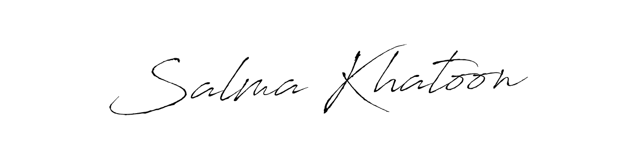 How to make Salma Khatoon signature? Antro_Vectra is a professional autograph style. Create handwritten signature for Salma Khatoon name. Salma Khatoon signature style 6 images and pictures png