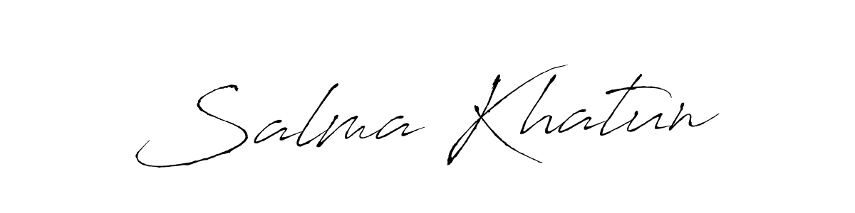 Create a beautiful signature design for name Salma Khatun. With this signature (Antro_Vectra) fonts, you can make a handwritten signature for free. Salma Khatun signature style 6 images and pictures png