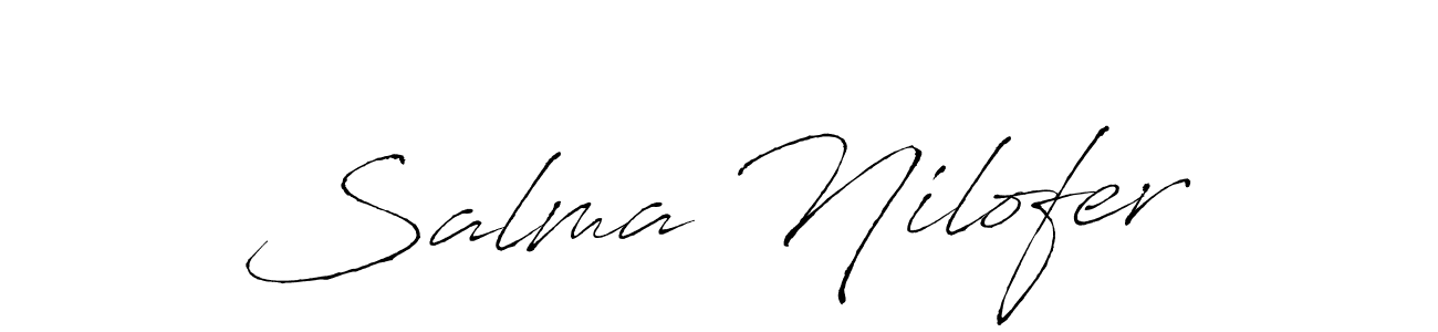 Also You can easily find your signature by using the search form. We will create Salma Nilofer name handwritten signature images for you free of cost using Antro_Vectra sign style. Salma Nilofer signature style 6 images and pictures png