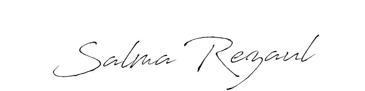 You should practise on your own different ways (Antro_Vectra) to write your name (Salma Rezaul) in signature. don't let someone else do it for you. Salma Rezaul signature style 6 images and pictures png