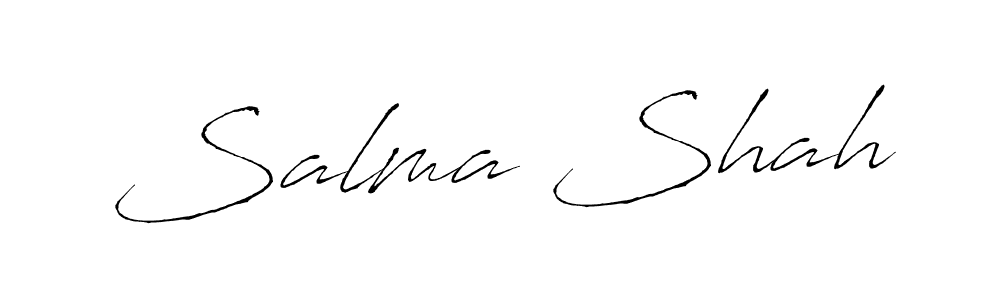 Antro_Vectra is a professional signature style that is perfect for those who want to add a touch of class to their signature. It is also a great choice for those who want to make their signature more unique. Get Salma Shah name to fancy signature for free. Salma Shah signature style 6 images and pictures png