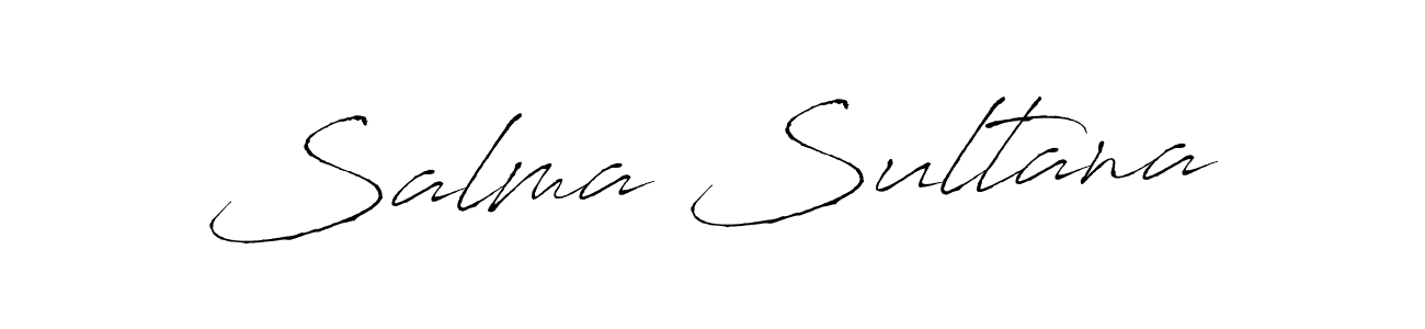 How to make Salma Sultana name signature. Use Antro_Vectra style for creating short signs online. This is the latest handwritten sign. Salma Sultana signature style 6 images and pictures png