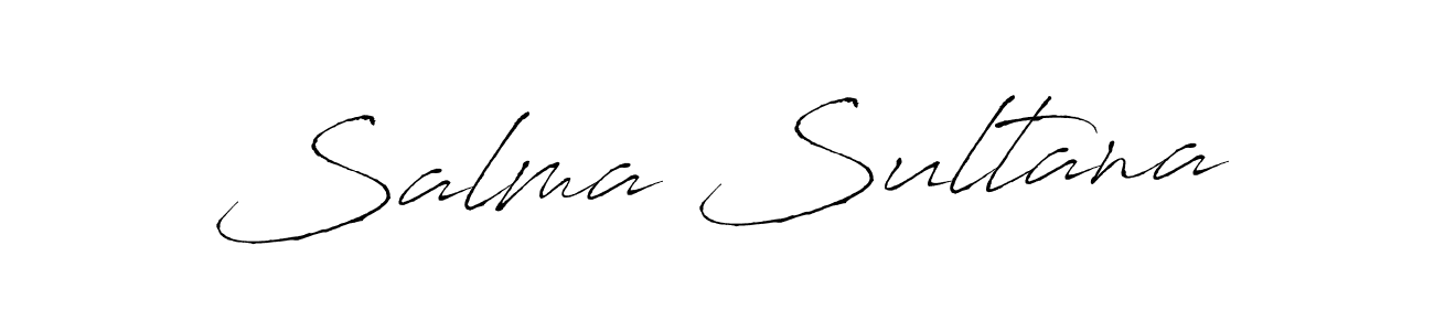 How to make Salma Sultana name signature. Use Antro_Vectra style for creating short signs online. This is the latest handwritten sign. Salma Sultana signature style 6 images and pictures png