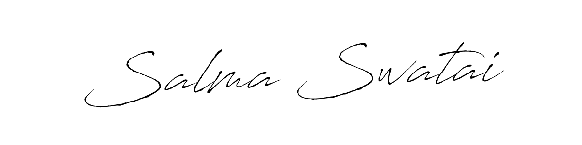 Also You can easily find your signature by using the search form. We will create Salma Swatai name handwritten signature images for you free of cost using Antro_Vectra sign style. Salma Swatai signature style 6 images and pictures png