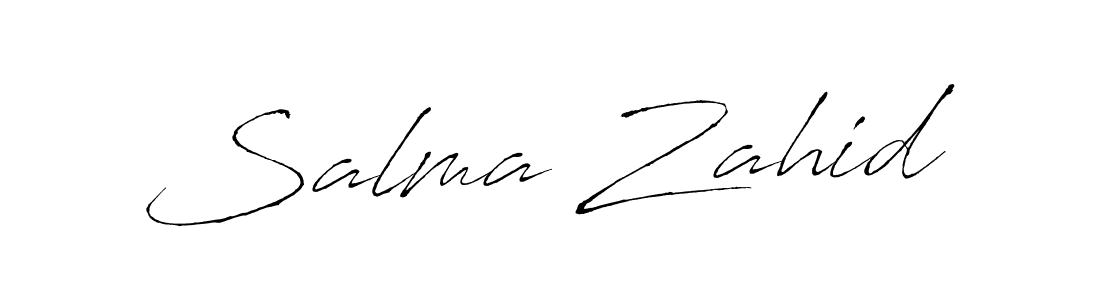 It looks lik you need a new signature style for name Salma Zahid. Design unique handwritten (Antro_Vectra) signature with our free signature maker in just a few clicks. Salma Zahid signature style 6 images and pictures png