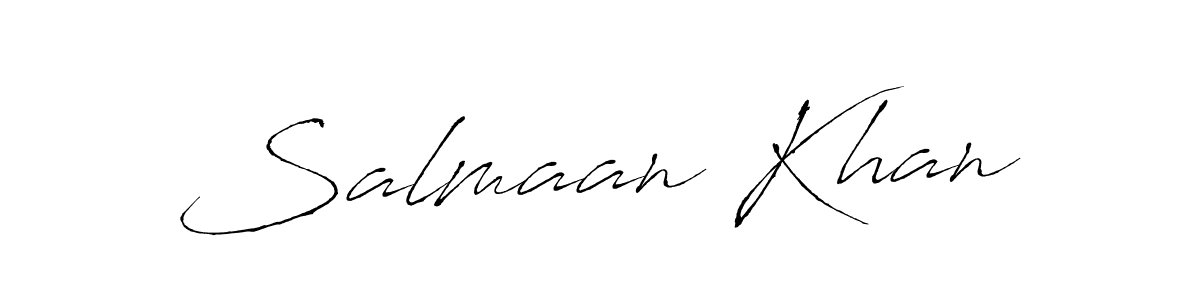 Create a beautiful signature design for name Salmaan Khan. With this signature (Antro_Vectra) fonts, you can make a handwritten signature for free. Salmaan Khan signature style 6 images and pictures png