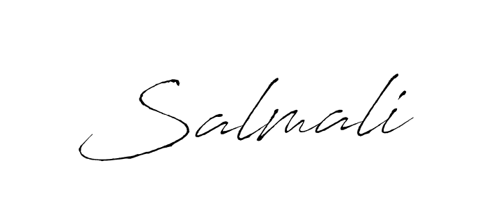 Design your own signature with our free online signature maker. With this signature software, you can create a handwritten (Antro_Vectra) signature for name Salmali. Salmali signature style 6 images and pictures png