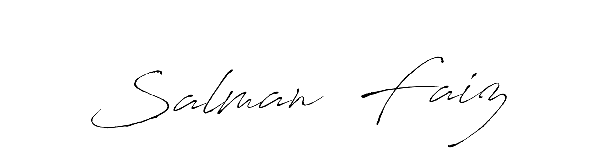 You should practise on your own different ways (Antro_Vectra) to write your name (Salman  Faiz) in signature. don't let someone else do it for you. Salman  Faiz signature style 6 images and pictures png