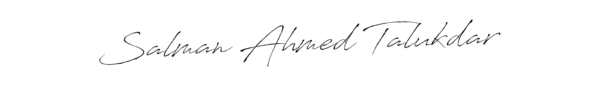 You can use this online signature creator to create a handwritten signature for the name Salman Ahmed Talukdar. This is the best online autograph maker. Salman Ahmed Talukdar signature style 6 images and pictures png