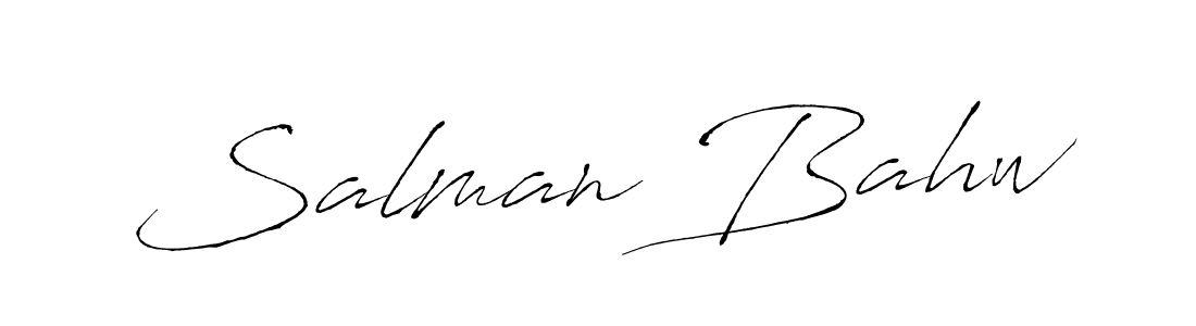 Use a signature maker to create a handwritten signature online. With this signature software, you can design (Antro_Vectra) your own signature for name Salman Bahw. Salman Bahw signature style 6 images and pictures png