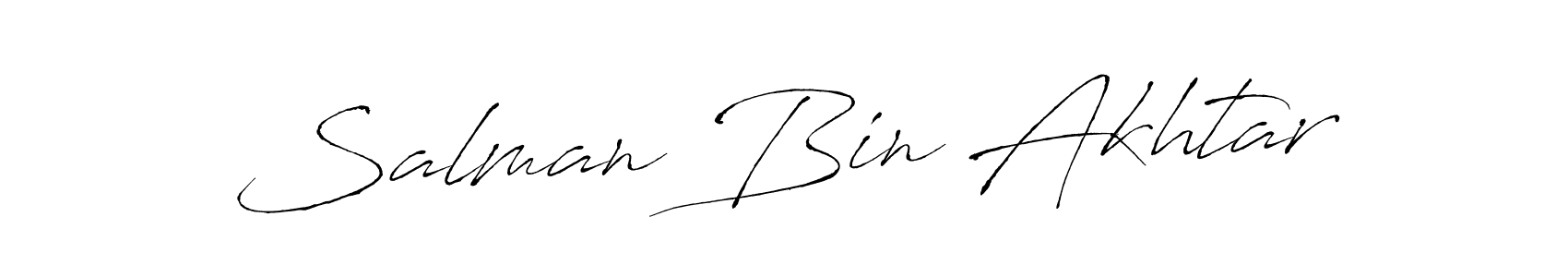 Also You can easily find your signature by using the search form. We will create Salman Bin Akhtar name handwritten signature images for you free of cost using Antro_Vectra sign style. Salman Bin Akhtar signature style 6 images and pictures png