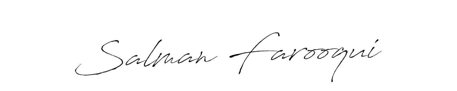 Use a signature maker to create a handwritten signature online. With this signature software, you can design (Antro_Vectra) your own signature for name Salman Farooqui. Salman Farooqui signature style 6 images and pictures png