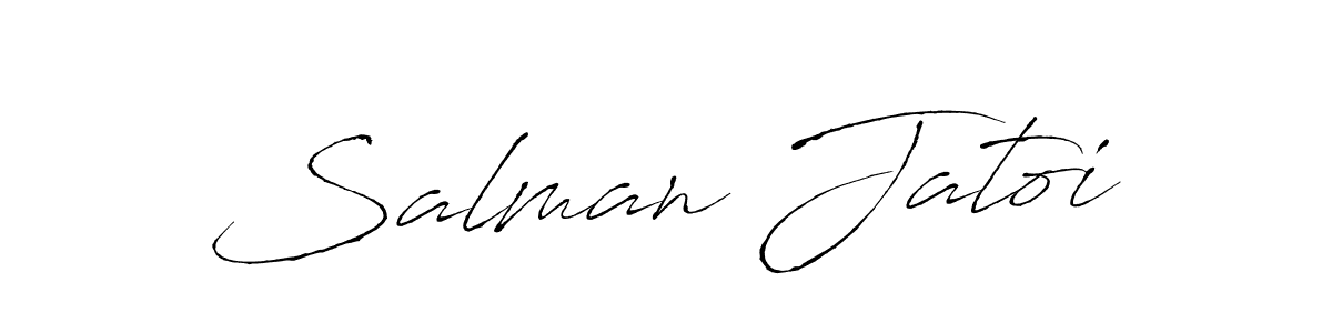 Make a beautiful signature design for name Salman Jatoi. With this signature (Antro_Vectra) style, you can create a handwritten signature for free. Salman Jatoi signature style 6 images and pictures png