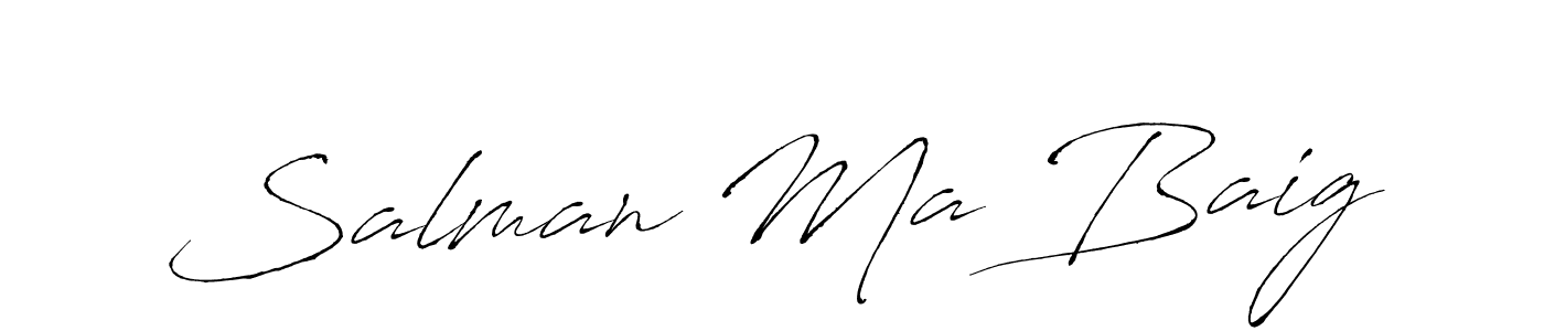 if you are searching for the best signature style for your name Salman Ma Baig. so please give up your signature search. here we have designed multiple signature styles  using Antro_Vectra. Salman Ma Baig signature style 6 images and pictures png