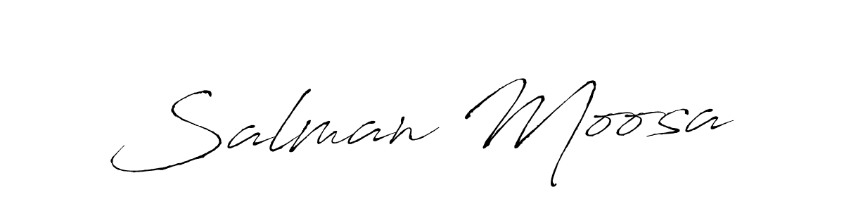 Also we have Salman Moosa name is the best signature style. Create professional handwritten signature collection using Antro_Vectra autograph style. Salman Moosa signature style 6 images and pictures png