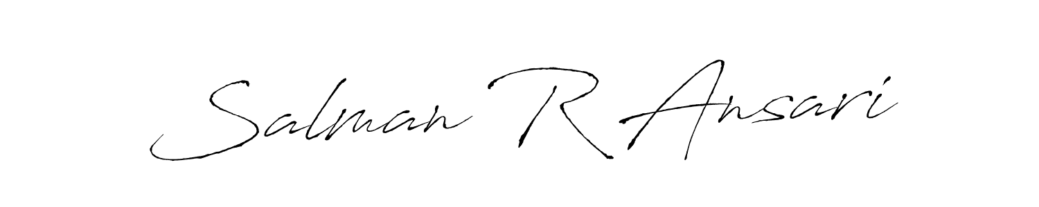 Design your own signature with our free online signature maker. With this signature software, you can create a handwritten (Antro_Vectra) signature for name Salman R Ansari. Salman R Ansari signature style 6 images and pictures png