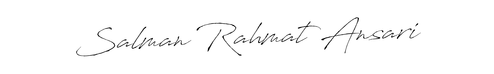 if you are searching for the best signature style for your name Salman Rahmat Ansari. so please give up your signature search. here we have designed multiple signature styles  using Antro_Vectra. Salman Rahmat Ansari signature style 6 images and pictures png