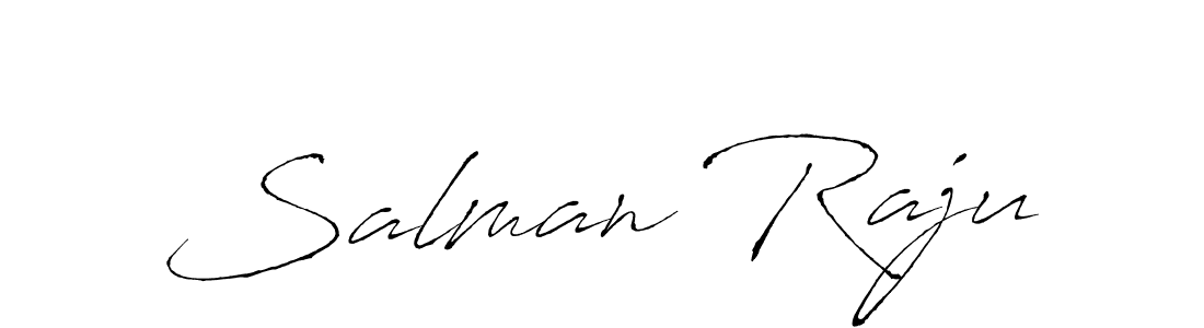 How to make Salman Raju name signature. Use Antro_Vectra style for creating short signs online. This is the latest handwritten sign. Salman Raju signature style 6 images and pictures png