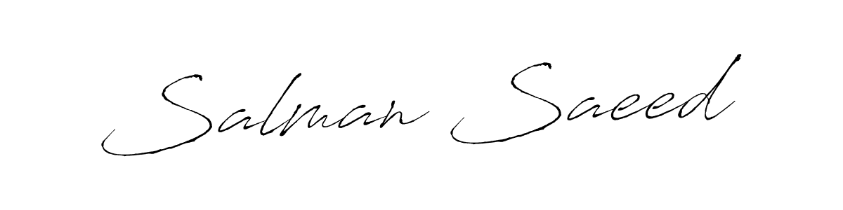 Create a beautiful signature design for name Salman Saeed. With this signature (Antro_Vectra) fonts, you can make a handwritten signature for free. Salman Saeed signature style 6 images and pictures png