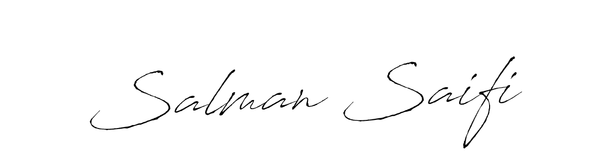 Create a beautiful signature design for name Salman Saifi. With this signature (Antro_Vectra) fonts, you can make a handwritten signature for free. Salman Saifi signature style 6 images and pictures png