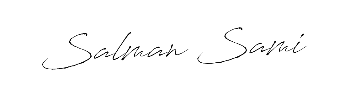 Antro_Vectra is a professional signature style that is perfect for those who want to add a touch of class to their signature. It is also a great choice for those who want to make their signature more unique. Get Salman Sami name to fancy signature for free. Salman Sami signature style 6 images and pictures png