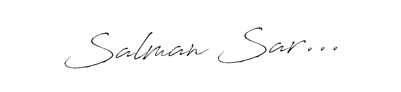 Use a signature maker to create a handwritten signature online. With this signature software, you can design (Antro_Vectra) your own signature for name Salman Sar.... Salman Sar... signature style 6 images and pictures png