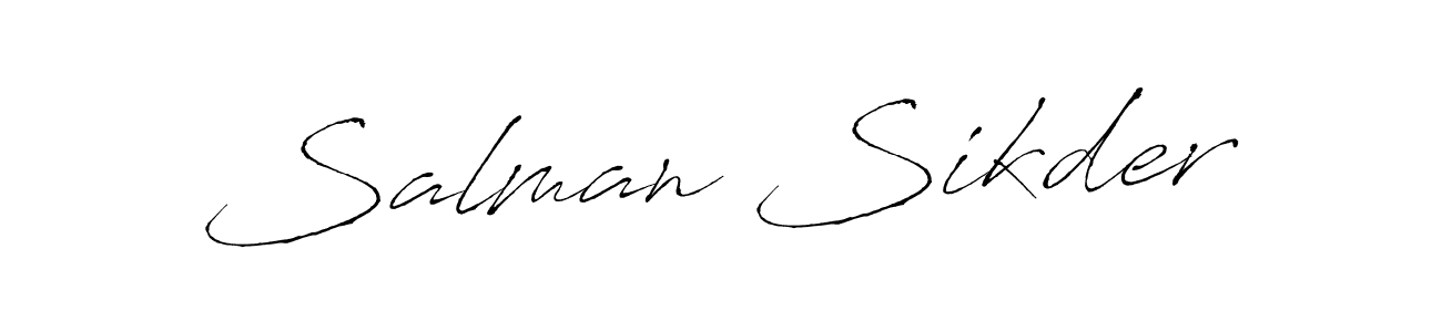 How to make Salman Sikder signature? Antro_Vectra is a professional autograph style. Create handwritten signature for Salman Sikder name. Salman Sikder signature style 6 images and pictures png