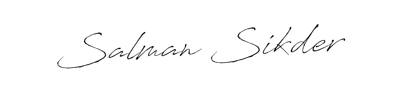 Also You can easily find your signature by using the search form. We will create Salman Sikder name handwritten signature images for you free of cost using Antro_Vectra sign style. Salman Sikder signature style 6 images and pictures png